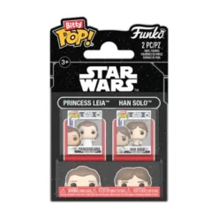 BITTY POP! STAR WARS: EPISODIO V - EL IMPERIO CONTRAATACA: PACK DE 2 FIGURAS PRINCESS LEIA & HAN SOLO 2,5 CM [CAJA]