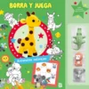 BORRA Y JUEGA: ANIMALES SALVAJES [RUSTICA]