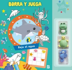BORRA Y JUEGA: BAJO EL AGUA [RUSTICA]