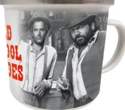 BUD SPENCER & TERENCE HILL: TAZA ENAMEL OLD SCHOOL HEROES