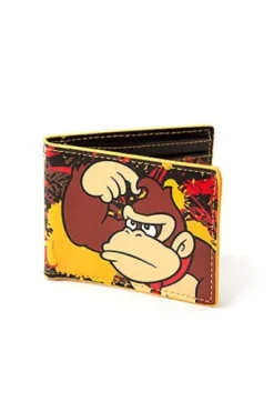 CARTERA: ESTILO BILLETERA DONKEY KONG (COLOR NEGRO Y MARRON)