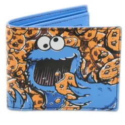 CARTERA: ESTILO BILLETERA MONSTRUO DE LAS GALLETAS (COLOR AZUL)