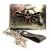 CARTERA: ESTILO BILLETERA ZELDA LINK CON CADENA (COLOR GRIS)