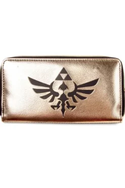 CARTERA: ESTILO MONEDERO LEYENDA DE ZELDA (COLOR NEGRO CON LOGO TRIFORCE)