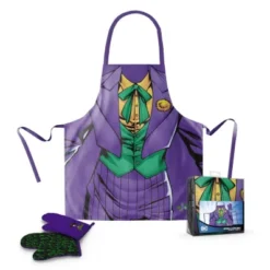 DC COMICS: DELANTAL DE COCINA (Y MANOPLA) JOKER (ADULTO)