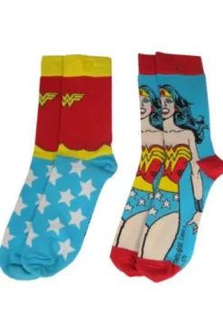 DC COMICS: PACK 2 PARES DE CALCETINES DE MUJER (WONDER WOMAN)