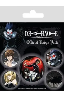 DEATH NOTE: 5 CHAPAS CHARACTERS (PACK)