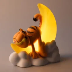 GARFIELD: LAMPARA GARFIELD DURMIENDO EN LA LUNA CON USB-C [CAJA]
