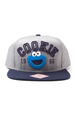 GORRA DE BEISBOL COOKIE MONSTER (COLOR GRIS Y AZUL)
