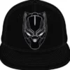 GORRA DE BEISBOL MARVEL: CABEZA DE PANTERA NEGRA (COLOR NEGRO)