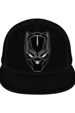 GORRA DE BEISBOL MARVEL: CABEZA DE PANTERA NEGRA (COLOR NEGRO)
