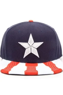 GORRA DE BEISBOL MARVEL: CAPITAN AMERICA CIVIL WAR (COLOR AZUL ROJO Y BLANCO)