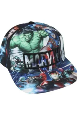 GORRA DE BEISBOL MARVEL: LOS VENGADORES CON MARVEL LOGO (COLOR ESTAMPADO)