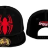 GORRA DE BEISBOL MARVEL: SPIDERMAN ARAÑA CON COSTURAS (COLOR NEGRO)