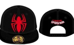 GORRA DE BEISBOL MARVEL: SPIDERMAN ARAÑA CON COSTURAS (COLOR NEGRO)