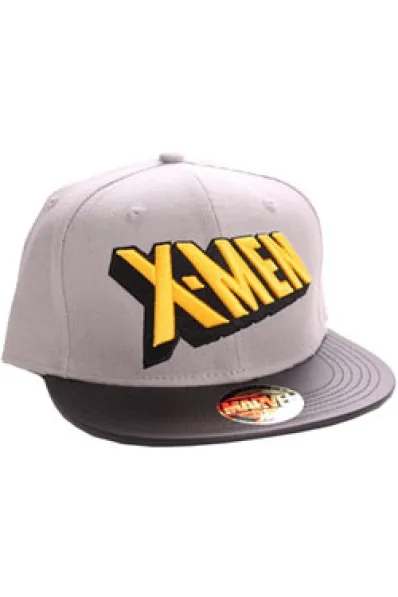 GORRA DE BEISBOL MARVEL: X-MEN LOGO (COLOR NEGRO Y GRIS)