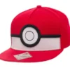 GORRA DE BEISBOL POKEMON: LOGO CIRCULO ROJO (COLOR ROJO Y BLANCO)