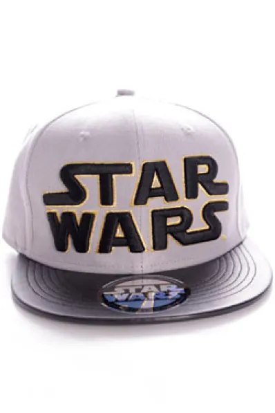 GORRA DE BEISBOL STAR WARS: STAR WARS LOGO (COLOR GRIS Y NEGRO)