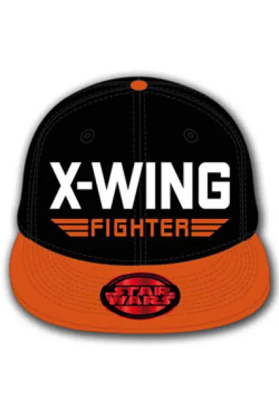 GORRA DE BEISBOL STAR WARS: X-WING FIGHTER (COLOR NARANJA Y NEGRO)