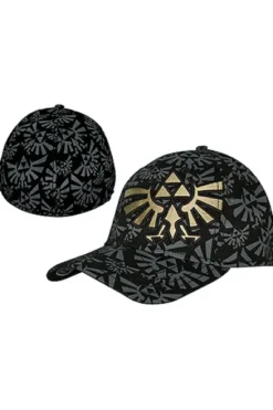 GORRA DE BEISBOL THE LEGEND OF ZELDA: LOGO AMARILLO (COLOR GRIS)