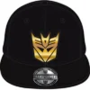 GORRA DE BEISBOL TRANSFORMERS: LOGO DECEPTICONS (COLOR NEGRO)