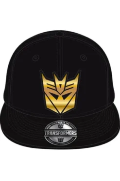 GORRA DE BEISBOL TRANSFORMERS: LOGO DECEPTICONS (COLOR NEGRO)