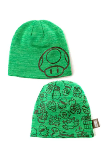 GORRO DE INVIERNO SUPER MARIO: SETA (GORRO REVERSIBLE)
