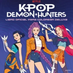 K-POP DEMON HUNTERS: LIBRO OFICIAL PARA COLOREAR DELUXE [RUSTICA]