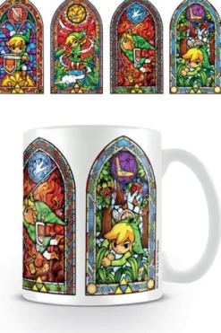 LEGEND OF ZELDA: TAZA STAINED GLASS (CERAMICA) [CAJA]