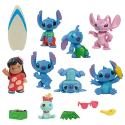 LILO & STITCH: PACK DE 8 MINIFIGURAS STITCH DELUXE SET 7 CM [CAJA]