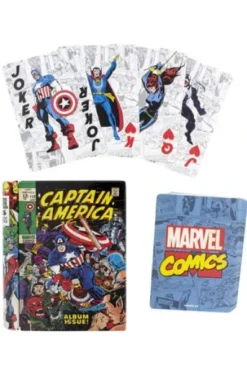 MARVEL COMICS: BARAJA DE NAIPES (COMIC BOOK DESIGNS) [CAJA METALICA]