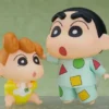 NENDOROID Nº1565: FIGURAS HINNOSUKE NOHARA & HIMAWARI (VERSION PIJAMA) CRAYON SHIN-CHAN (GOOD SMILE COMPANY) 8 CM [CAJA]
