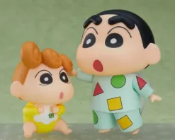 NENDOROID Nº1565: FIGURAS HINNOSUKE NOHARA & HIMAWARI (VERSION PIJAMA) CRAYON SHIN-CHAN (GOOD SMILE COMPANY) 8 CM [CAJA]