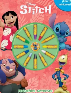PEQUEÑOS ARTISTAS: STITCH (CON 12 MINICERAS) [RUSTICA]