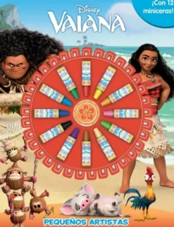 PEQUEÑOS ARTISTAS: VAIANA (CON 12 MINICERAS) [RUSTICA]