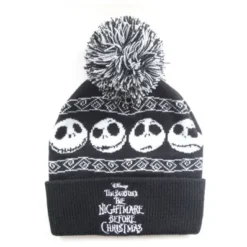 PESADILLA ANTES DE NAVIDAD: GORRO BEANIE "FACE JACK SKELLINGTON BASIC SNOW"
