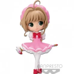 Q POSKET CARDCAPTOR SAKURA CLOW CARD: SAKURA KINOMOTO (VER. B ROSA CLARO) 14 CM [CAJA]