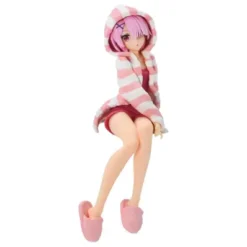 RE:ZERO: ESTATUA RAM ROOM WEAR NOODLE STOPPER 14 CM PVC [CAJA]