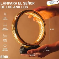 SEÑOR DE LOS ANILLOS, EL: LAMPARA ANILLO UNICO CON USB-C ONE RING (ILUMINACION LED) [CAJA]