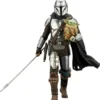STAR WARS THE MANDALORIAN: ESTATUAMANDALORIAN & GROGU WITH BESKAR STAFF 18 CM ARTFX 1/10 PVC [CAJA]