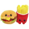 YUMMIS TOGETHER: PAKC DE 2 PELUCHES BURGER & FRIES IN TAKE AWAY BAG 21 CM [BOLSA PELUCHE]